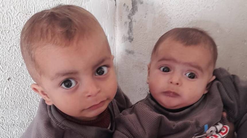 Fadi 2 Help Ayman and Fadi: Two Babies Fighting Hunger in Gaza | Chuffed | Non ...