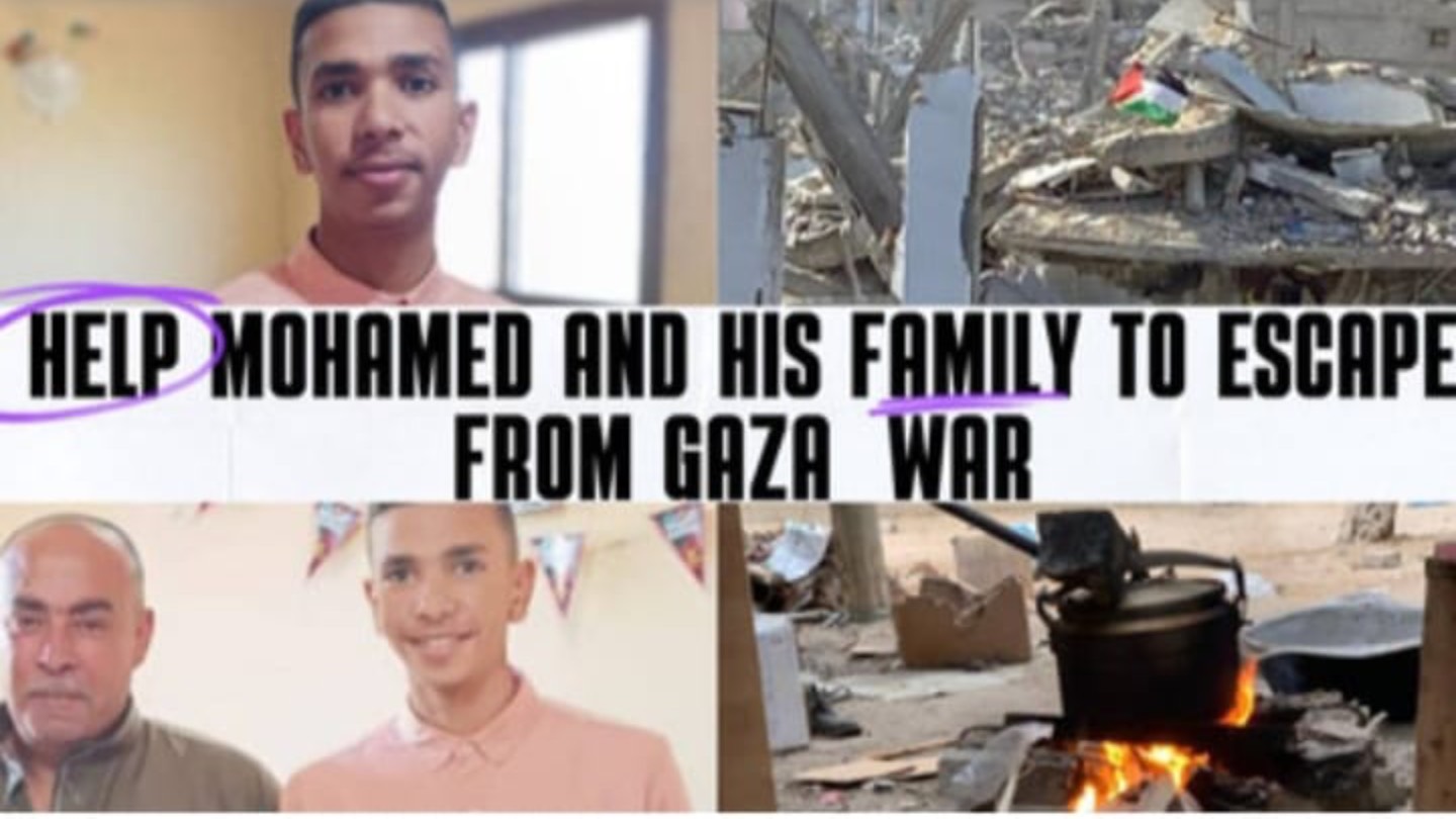 Help Mohamed and his Family to Escape from the Gaza War | Chuffed | Non ...