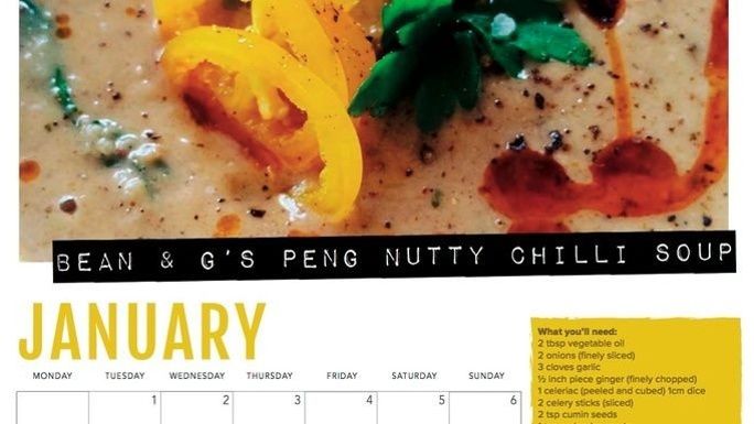 refugee community kitchens 2019 recipe calendar chuffed non year long calendar 2019