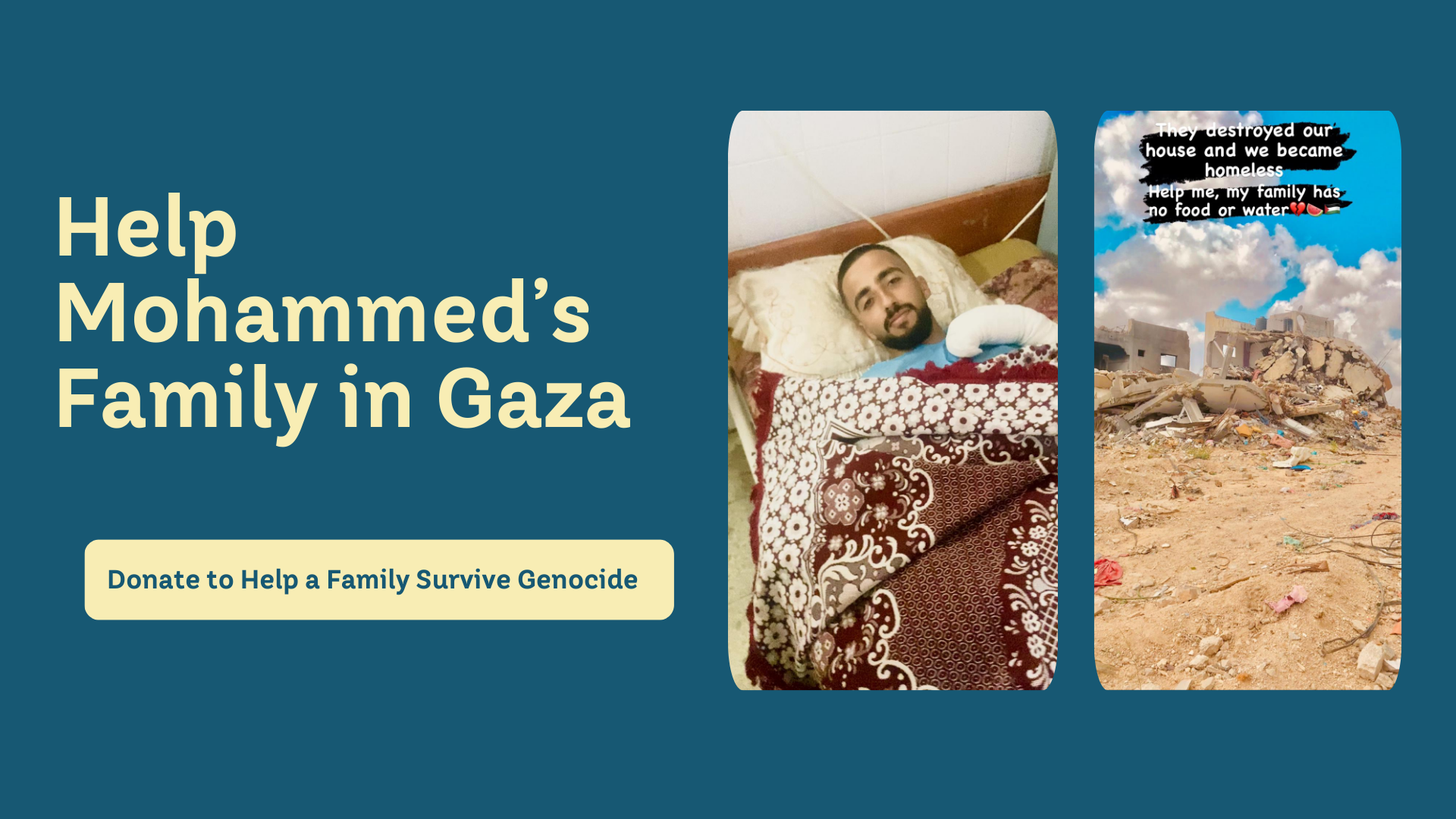Help Mohammeds Family in Gaza | Chuffed | Non-profit charity and social ...