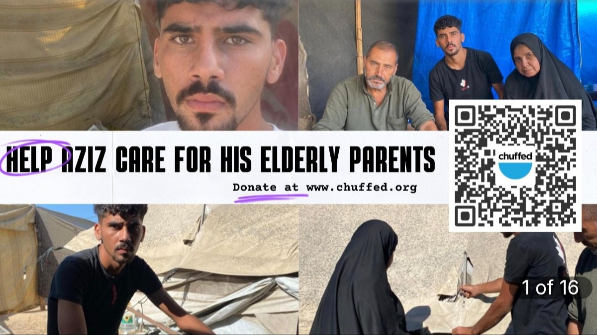 💔Help Aziz Care for His Sick Father and Elderly Parents in Gaza
