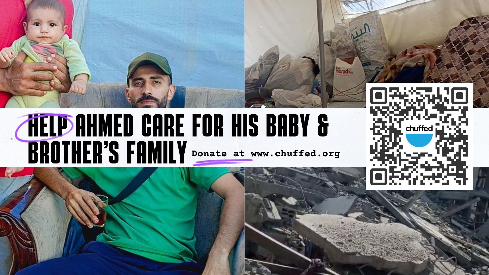 Help Ahmed Care for His Baby & Brother’s Family in Gaza 💔🍼 | Chuffed ...